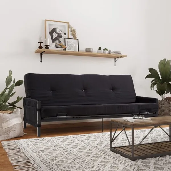 DHP Fairview Storage Futon with 6