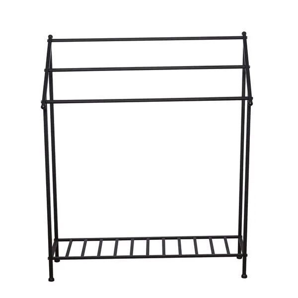 C&F Home Iron Blanket/Quilt Rack Storage Organizer 30 x36 inches Black