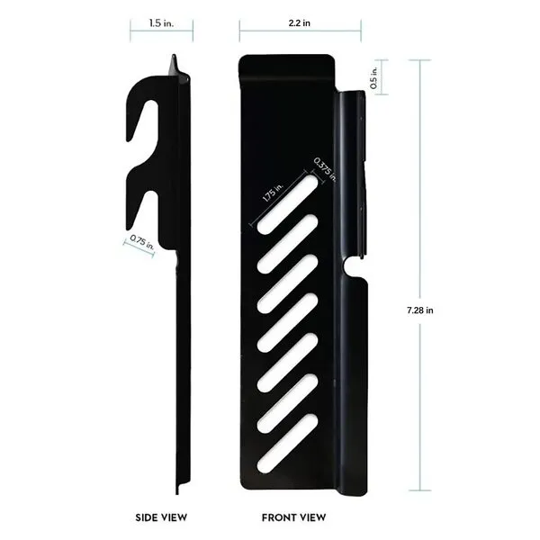 2 Pcs Down Hook Bolt-On to Hook-On Conversion Bracket for Headboard or Footboard, Adjustable Bed Rail Hook Plate Adapter,Hook Brackets for Attach Bed Rail to Headboard or Footboard