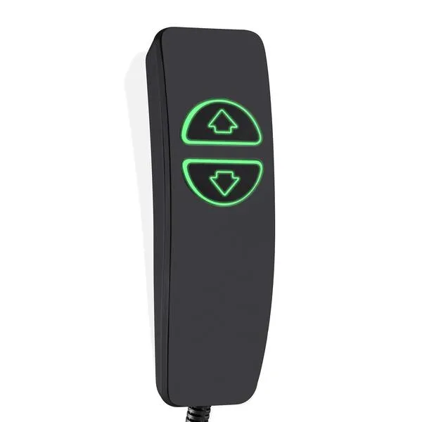 Hommoat Hand Remote Control for Power Lift Chair & Power Recliner, Replacement Remote Handset with 5 Pin, 2 Lighted Buttons CD001 (Black)