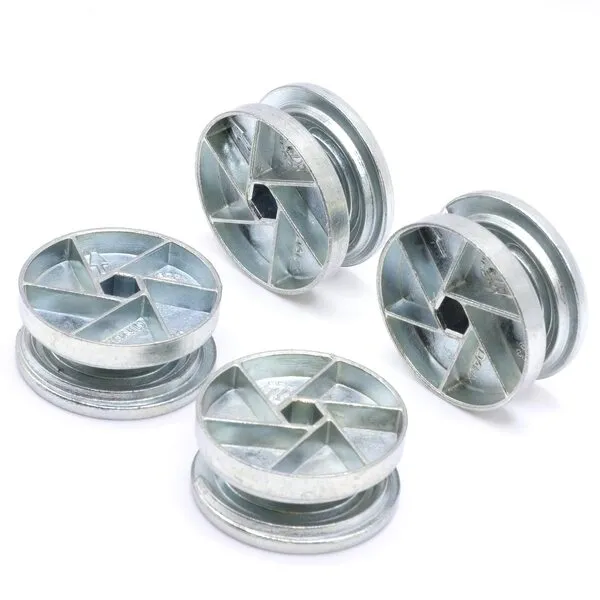 ReplacementScrews Bed Frame Cam Wheel Locks Compatible with IKEA Part 114670 (MALM, SONGESAND, BRIMNES) (Pack of 4)