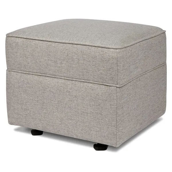 Namesake Willa/Alden Gliding Ottoman in Performance Grey Eco-Weave, Water Repellent & Stain Resistant, Greenguard Gold & CertiPUR-US Certified