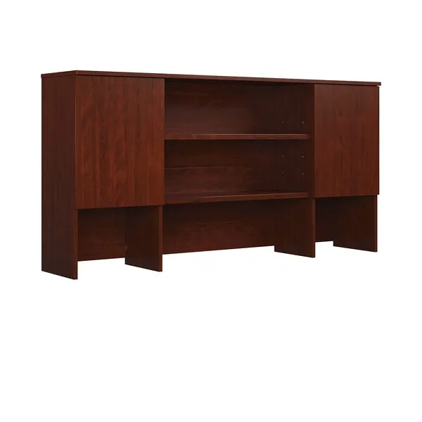 OfficeWorks by Sauder Affirm 72'' Storage Hutch, Classic Cherry Finish