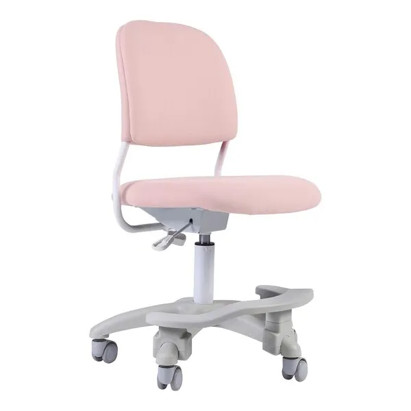 Ergonomic Kids Desk Chair, Girl\'s Child\'s Children Student Study Office Computer Chair, Adjustable Height and Seat Depth, Detachable Footrest, Lumbar Support (PEACH PINK, W/Chair Slipcovers)