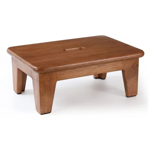 CONSDAN Step Stool for Bed, USA Grown Oak,Wooden Step Stool for Adults, Wood Step Stool for Seniors, 6.5