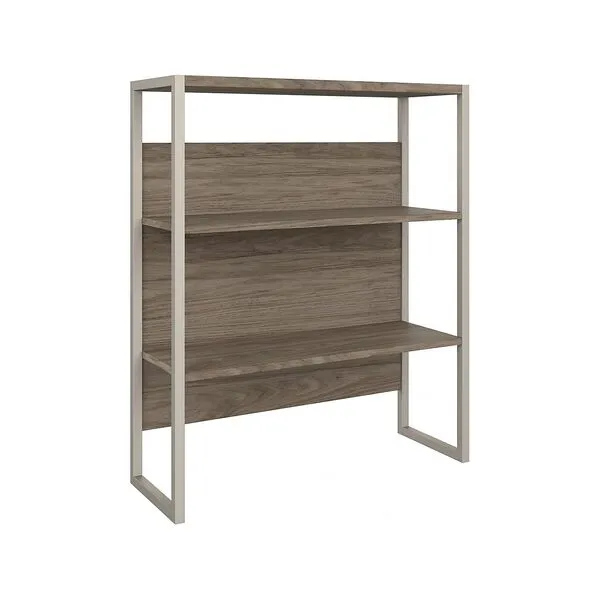 Bush Business Furniture Hybrid 36 -inch W Desktop Hutch, Modern Hickory (HYH236MH)