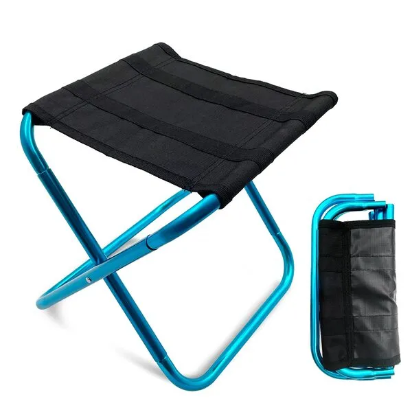 LYHLYA Portable Mini Folding Stool, Small Camping Stool Mortable Stool Can Hold Up to 160 Lbs