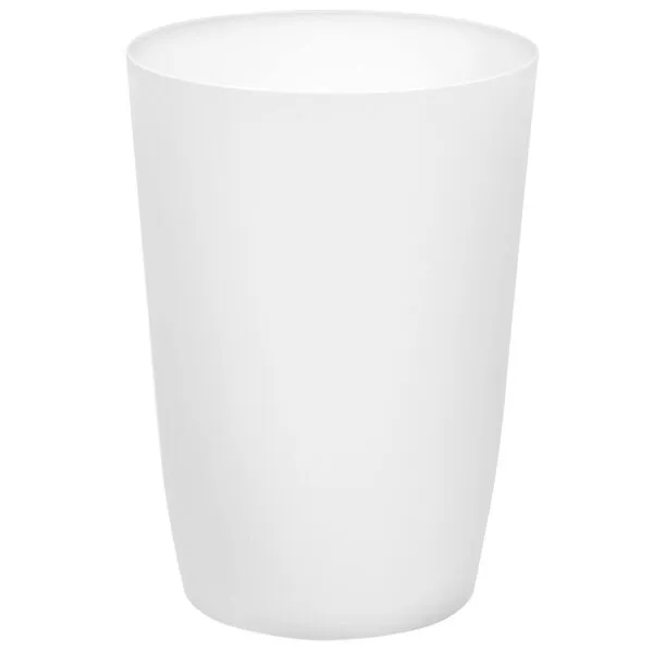 Small Trash Can – Open Top Garbage Cans for Kitchen, Office, Dorm, Bathroom, etc. –Waste Can for Compact/Tight Spaces – The Perfect Bathroom Trash Can - 1.58 Gallon Trash Bin – Glossy White