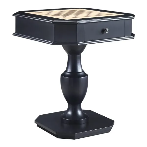 Acme Galini 2-Drawer Wooden Game Table in Black