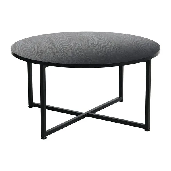 Household Essentials Coffee Table, Black Oak