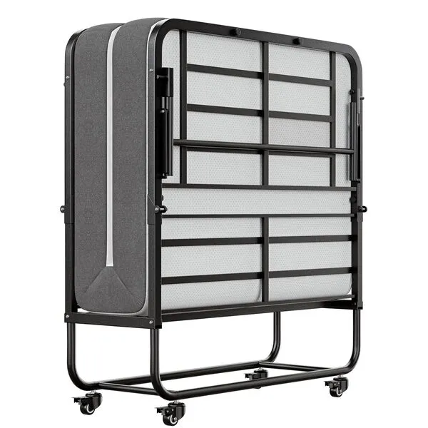 SunsGrove Twin Folding Bed with Mattress, 75