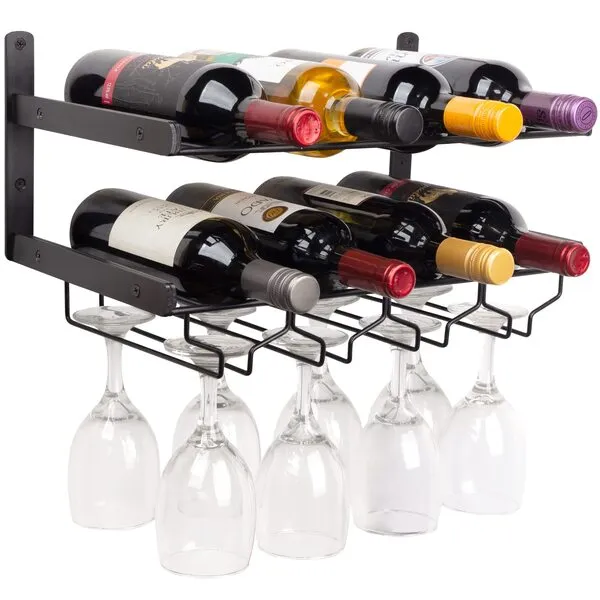 Mildenhall Wine Rack Wall Mounted, Wall Wine Rack, Wine Shelf, Wall Mounted Wine Rack, Wine Wall Rack, Hanging Wine Rack, Wall Mount Wine Rack, Wall Wine Racks for Wine Bottles