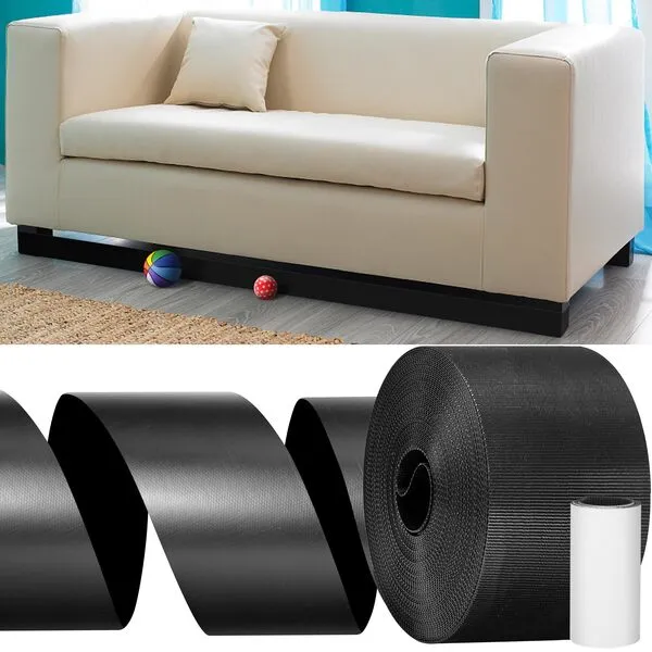 32.8 Feet Under Sofa Toy Blocker,Adjustable Gap Bumper,Sectional Connectors for Sliding Sofas,Bumper Guard for Avoid Things Sliding Under Couch & Furniture(Include 19.6\