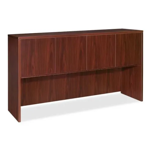 Lorell 69383 Hutch w/Doors,66-Inch x15-Inch x36-Inch ,Mahogany
